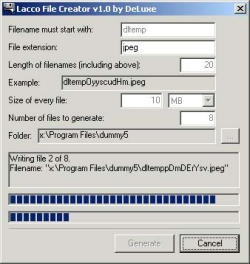 Skärmdump av Lacco File Creator