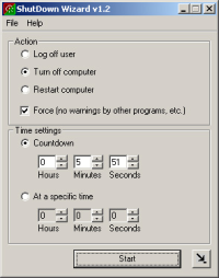 ShutDown Timer Wizard